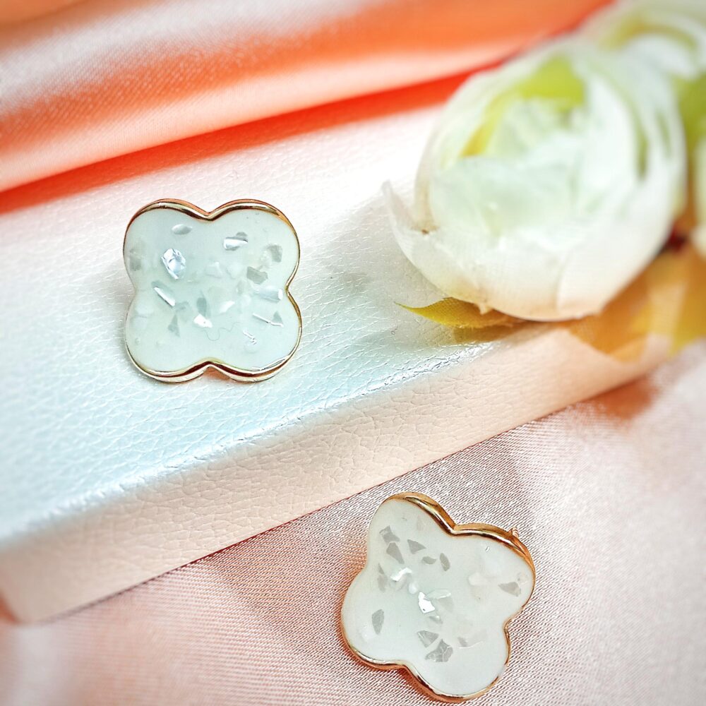 MOP Clover Stud Earrings