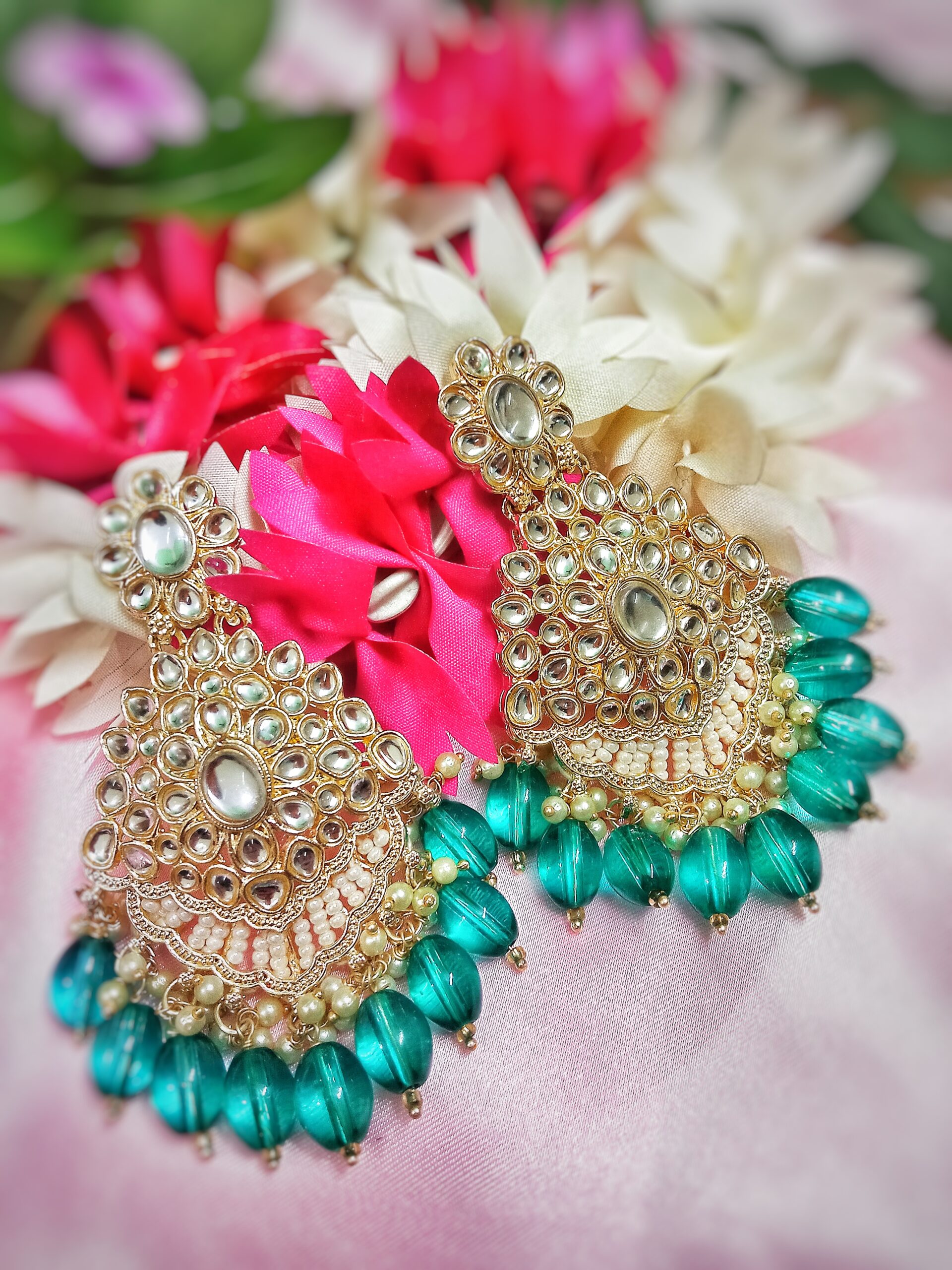 Nazrana Earrings (Turquoise)