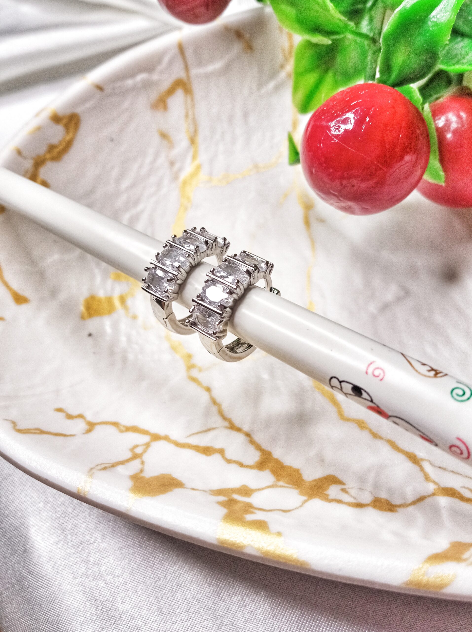 Sienna Huggies (Silver) - Image 2