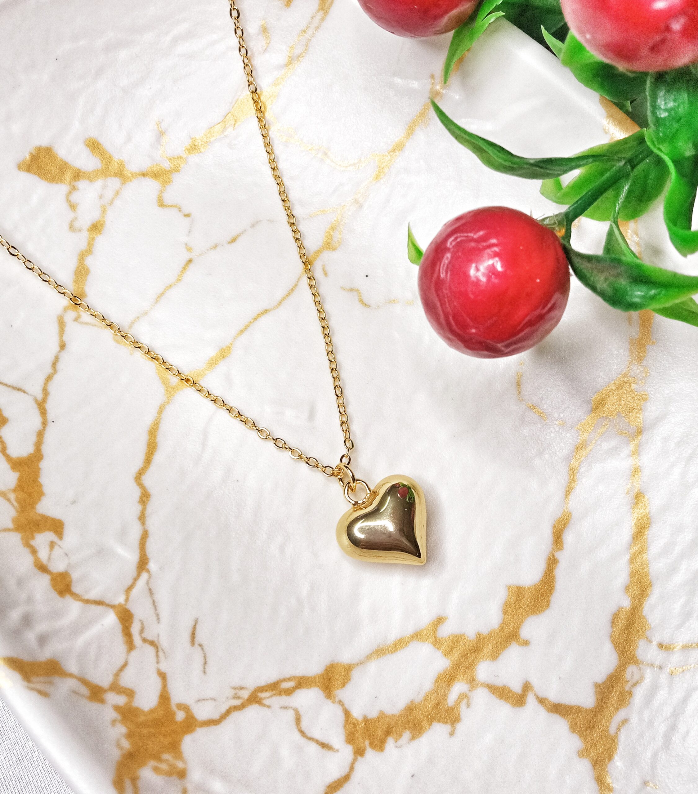 Puffy Heart Necklace - Image 2