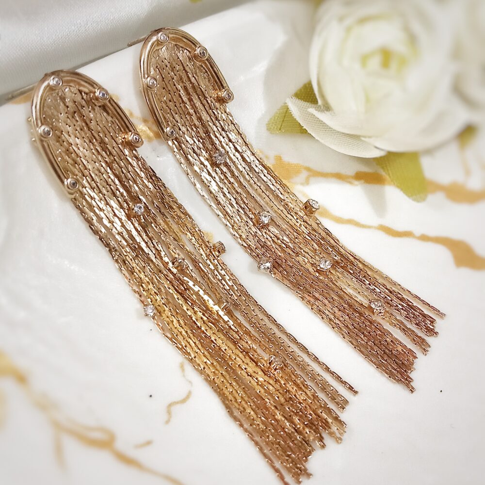 Kora Tassel Earring (Golden Polish)