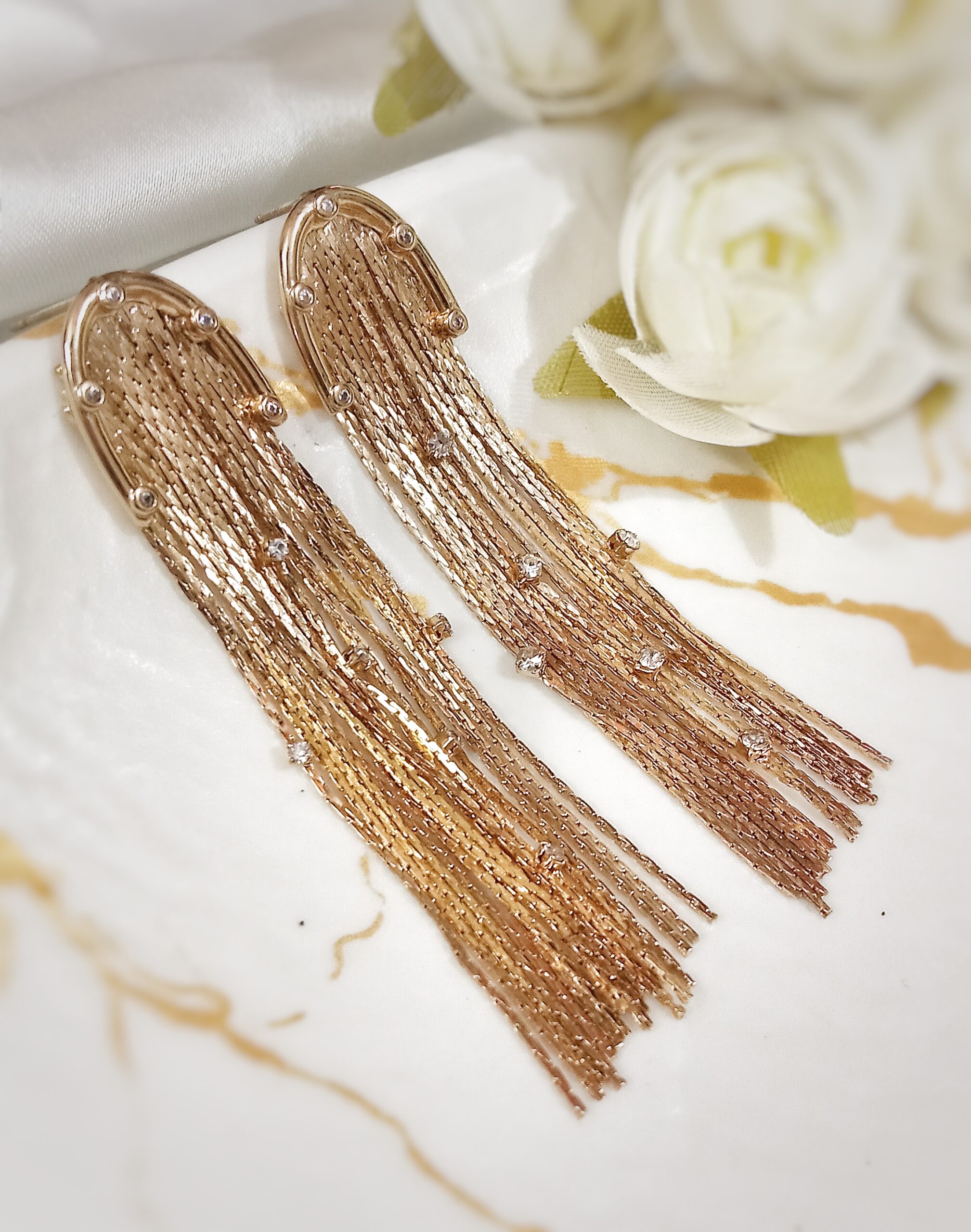 Kora Tassel Earring (Golden Polish)