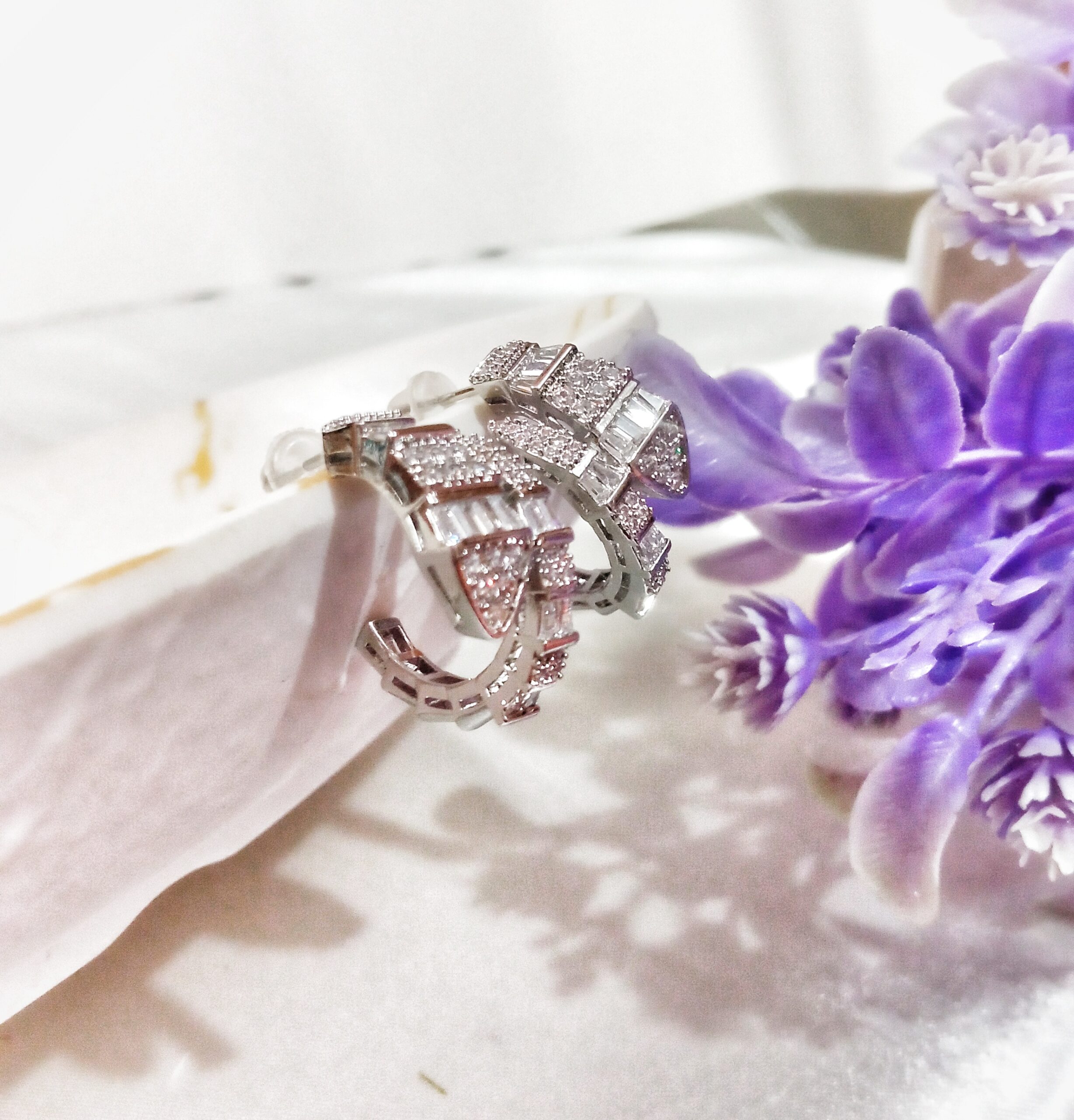 Serpentine Hoops (Silver) - Image 2