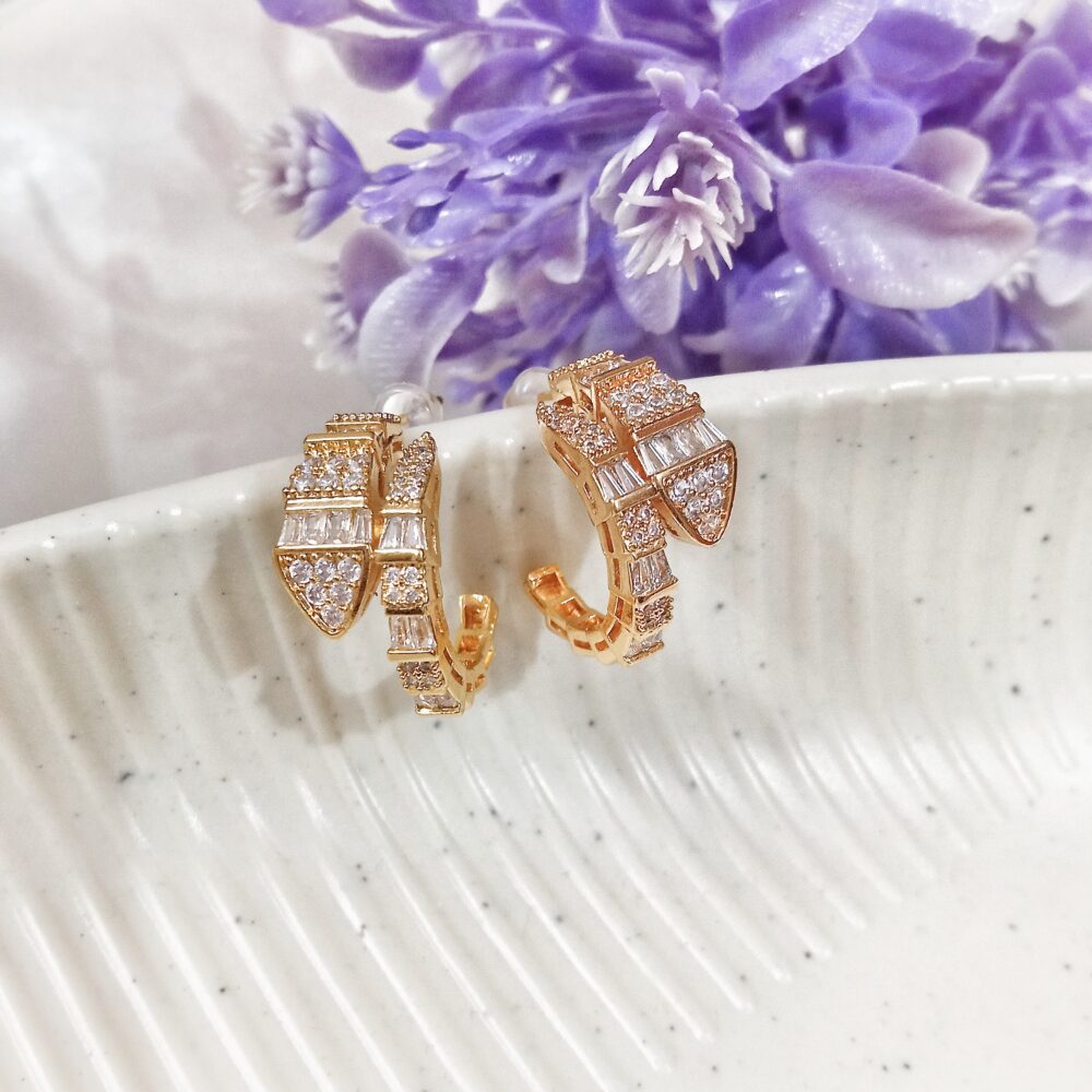 Serpentine Hoops (Gold)